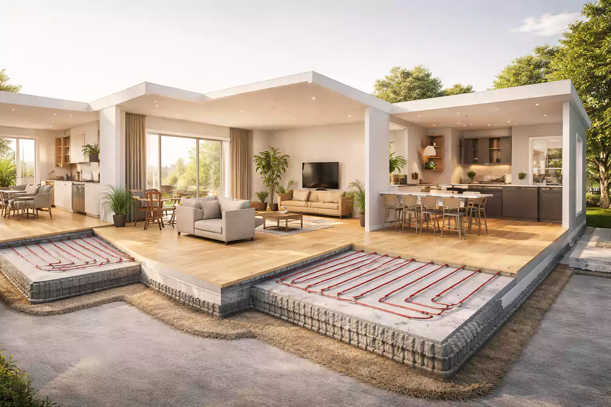 متراژ گرمایش از کف برای خانه‌های ۵۰، ۷۰، ۱۰۰ و ۱۵۰ متری