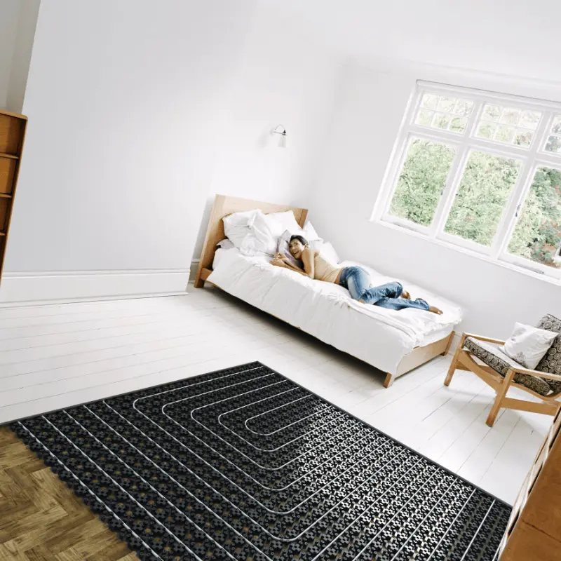 بازده گرمایش از کف در خانه‌های ۷۰ تا ۱۰۰ متری