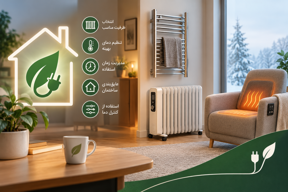 چگونه مصرف برق سیستم‌های گرمایشی الکتریکی را کاهش دهیم؟